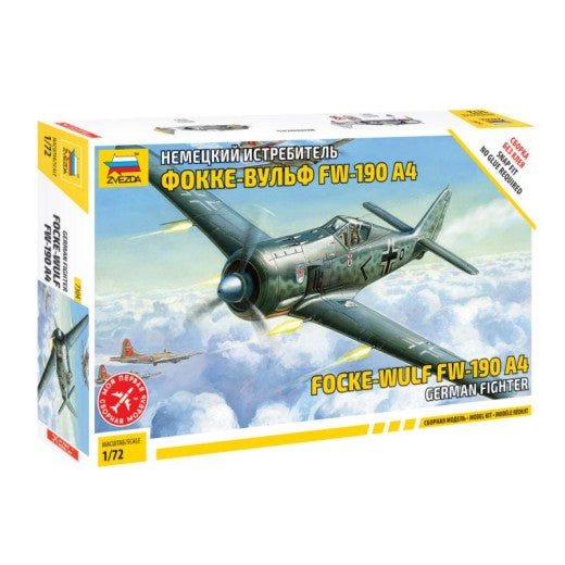Zvezda 7304 1/72 German Fw190A4 Fighter (Snap)