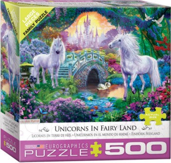 Eurographics 55363 Unicorns Fairy Land Puzzle (500pc)