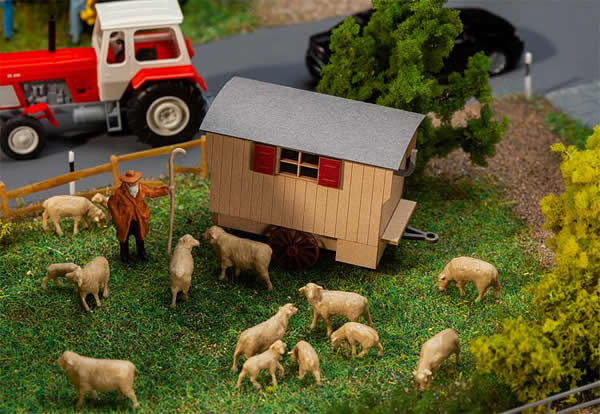 Faller 180303 HO Scale Shepherd's Wagon -- Laser-Cut Kit