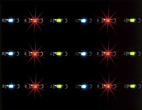 Faller 180649 All Scale LED Garland (white, red, yellow) -- 12-16V AC/DC - Approx. 9-7/8" 25cm Long