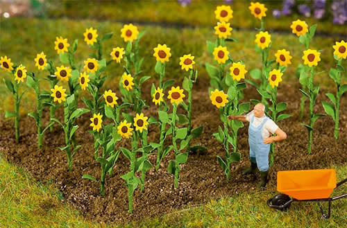 Faller 181256 All Scale Sunflowers -- pkg(16)