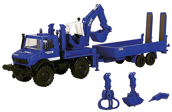 Kibri 18478 1/87 Scale THW Unimog Excavator