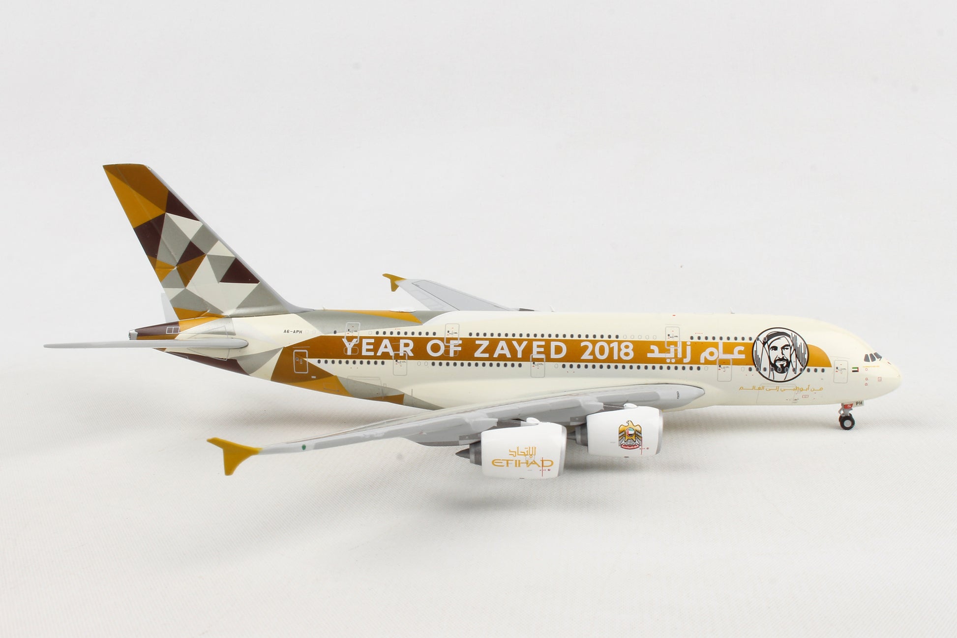 Gemini Jets 1/400 GJ1813 Gemini Etihad A380 1/400 Year Of Zayed 2018 Reg#A6-Aph