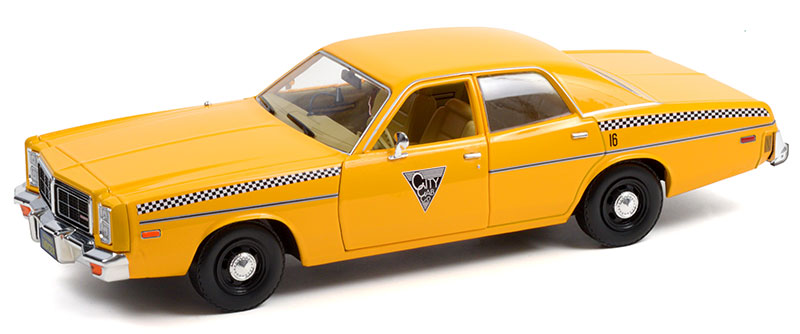 Greenlight 19111 1/18 Scale 1978 Dodge Monaco - City Cab Co.