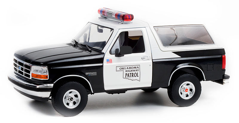 Greenlight 19114 1/18 Scale Oklahoma Highway Patrol - 1996 Ford Bronco
