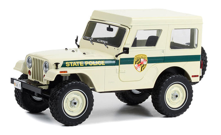 Greenlight 19124 1/18 Scale Maryland State Police - 1983 Jeep CJ-5 Hardtop