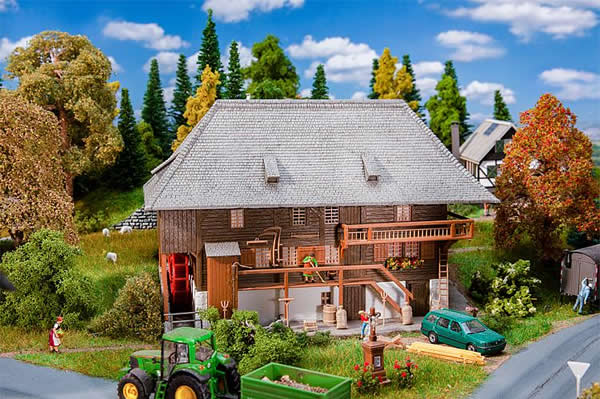 Faller 191736 HO Scale Ohler Mill -- Kit - 7-7/8 x 4-3/16 x 5" 20 x 10.7 x 12.8cm