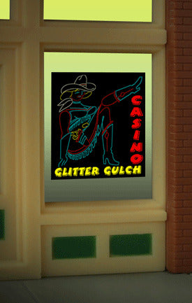Miller Engineering 9055 Ho/O Glitter Gulch Casino Sign