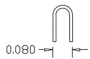 Cal Scale 513 Ho Large U Bolts .012 20Pk