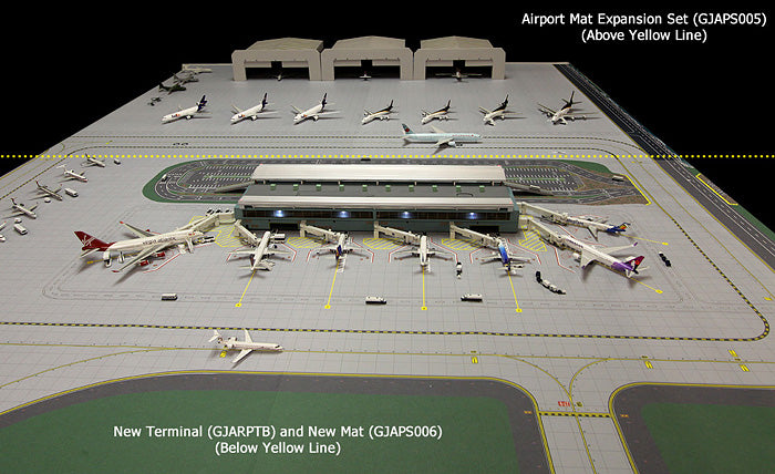 Gemini Jets 1/400 GJAPS006 Gemini 2 Piece Airport Matt Set **New Version** 1/200 On Bac