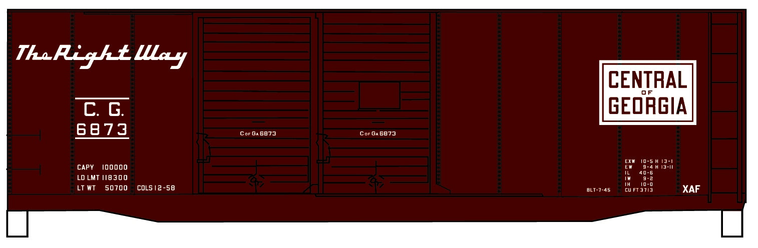 Accurail 3637 Ho 40'Dd Steel Boxcar Cofg