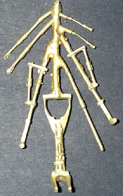 G Factor Models 32005 1/32 Mirage III/KFIR Brass Landing Gear for RVL (D)