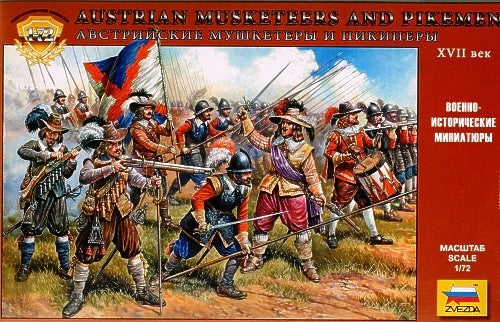 Zvezda 8061 1/72 Austrian Musketeers & Pikemen XVII Century (45)