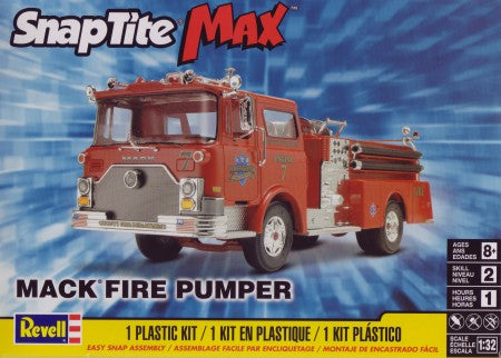 Revell Monogram 1225 1/32 Mack Fire Engine Pumper Truck (Snap)
