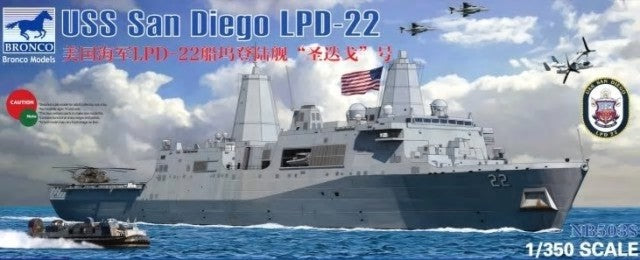 Bronco Models 5038 1/350 USS San Diego LPD22 Landing Platform Dock Ship