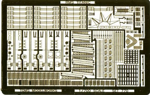 Toms Model Works 770 1/700 RMS Titanic Detail Set for ACY