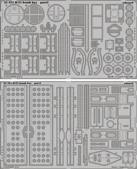 Eduard 32321 1/32 Aircraft- B25 Bomb Bay for HKM