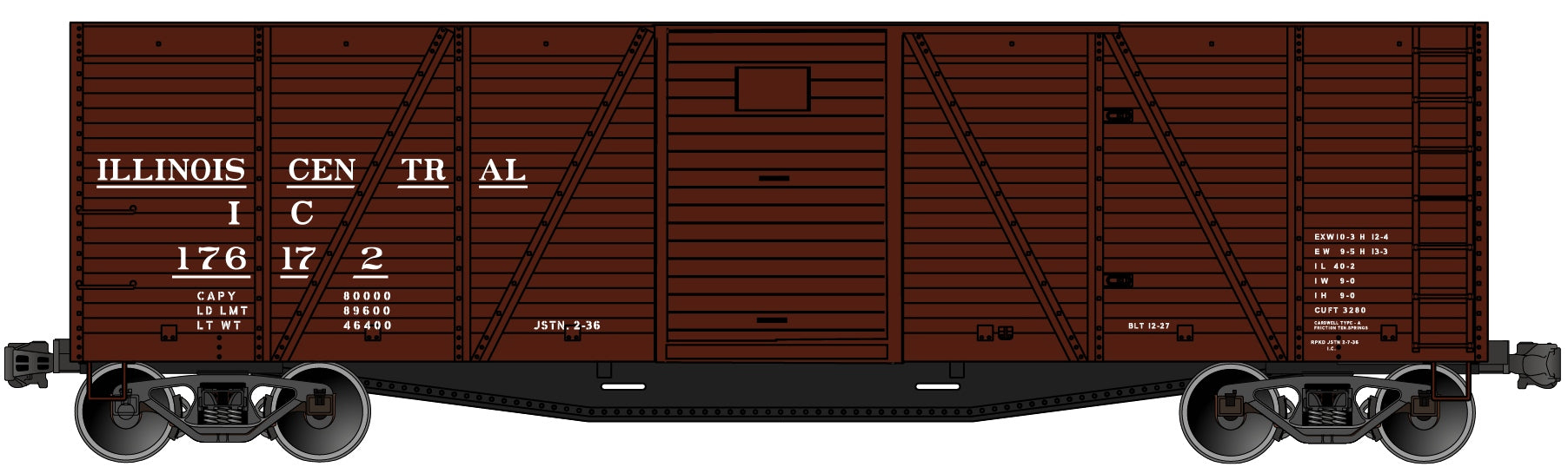 Accurail 7116 Ho 40' Wood Boxcar Ic