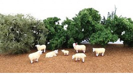Bachmann 33122 HO Scale Sheep pkg(7)