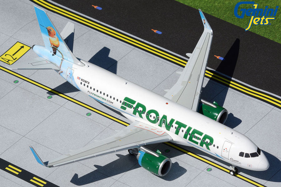 Gemini Jets 1/200 G2FFT897 Gemini200 Frontier A320Neo 1/200 Flower Hummingbird N318Fr**