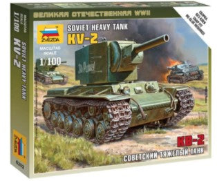 Zvezda 6202 1/100 Soviet KV2 Heavy Tank (Snap)