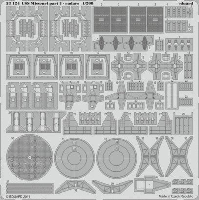 Eduard 53124 1/200 Ship- USS Missouri Pt.8 Radars for TSM