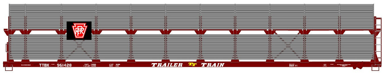 Accurail 9404 Ho 89' Bi-Level Auto Racks Prr
