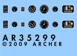 Archer Fine Transfers 35299 1/35 Horch Instruments & Placards for ITA & RVL
