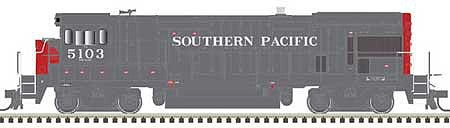 Atlas 10003655 HO Scale GE B23-7 Phase 1 Low Nose - LokSound and DCC - Master Gold -- Southern Pacific 5113 (gray, red)