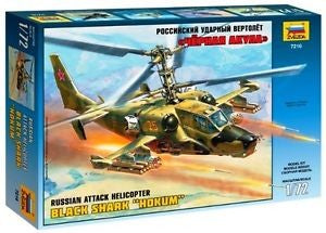 Zvezda 7216 1/72 Russian Black Shark Hokum Attack Helicopter