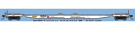 Trainworx 2843403 N Scale Mark III Flexi-Van Flatcar - Ready to Run -- Milwaukee Road #3 (white, Mark II Markings)