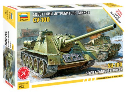 Zvezda 5044 1/72 Soviet Su100 Tank Destroyer (Snap)