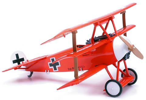 New-Ray 20227-1 1/48 Scale Fokker Dr-1 Classic Bi-Plane
