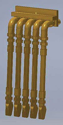 Cal Scale 685 Ho 5 Line Mu Cables 2Pc