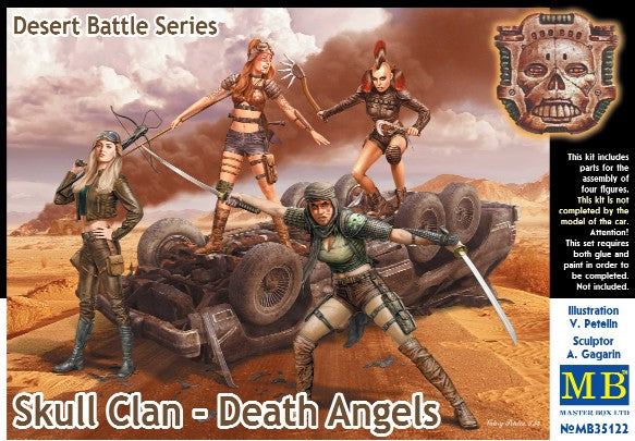 Master Box Models 35122 1/35 Desert Battle: Skull Clan Death Angels Women Warriors (4) (D)