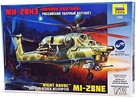 Zvezda 7255 1/72 Russian MI28NE Night Havoc Attack Helicopter