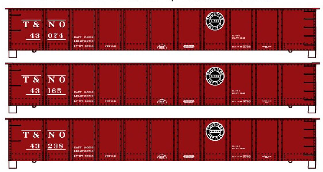 Accurail 37494 Ho 41'Steel Gon Sp/T&No 3#Set