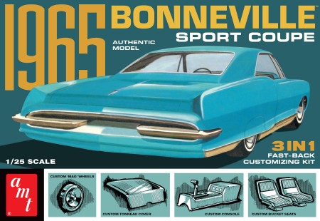 AMT Models 1260 1/25 1965 Pontiac Bonneville Sport Coupe (3 in 1)
