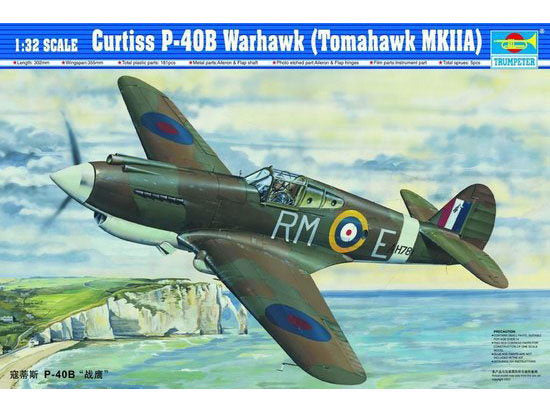 Trumpeter 2228 1/32 P40B Warhawk (Tomahawk MkIIa)  Aircraft