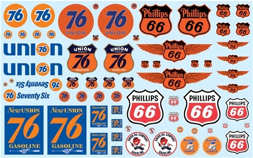 Polar Lights MKA32 1/25 Phillips 66 & Union 76 Trucking Decals (D)