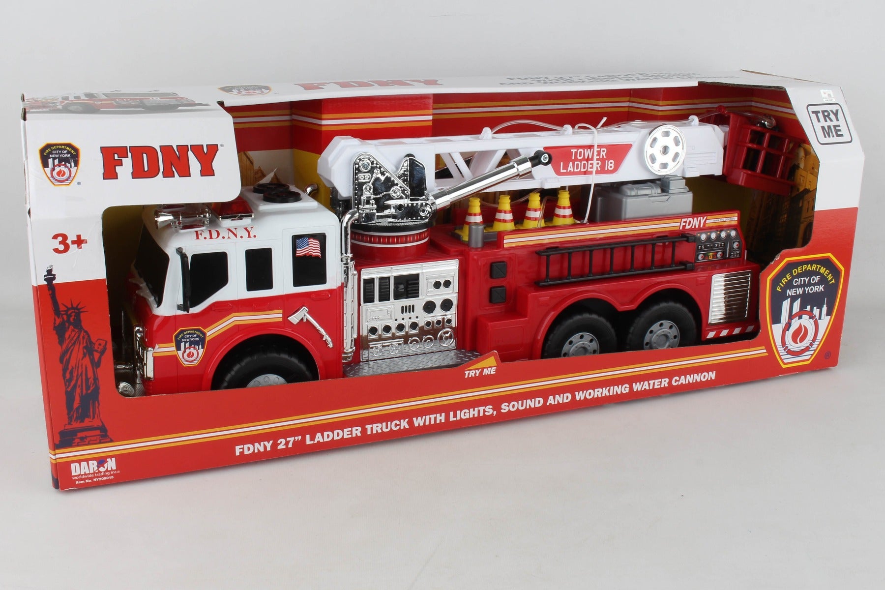 Daron New York City NY209015 Fdny Fire Brigade 27" Fire Truck W/Water Pump