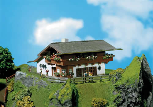 Faller 232235 N Scale Ingeborg Alpine House -- 3-3/4 x 3-3/8 x 2" 9.5 x 8.5 x 5cm