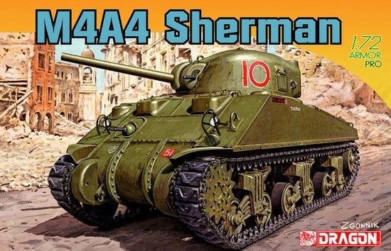 Dragon Models 7311 1/72 M4A4 Sherman Tank (Re-Issue)