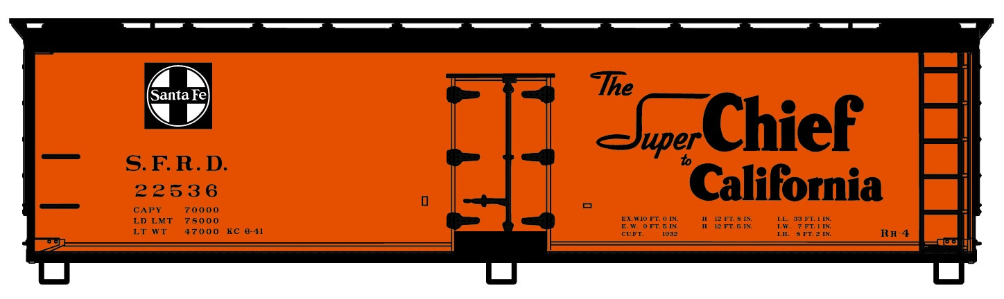 Accurail 48143 Ho Ds Boxcar Santa Fe Super Ch