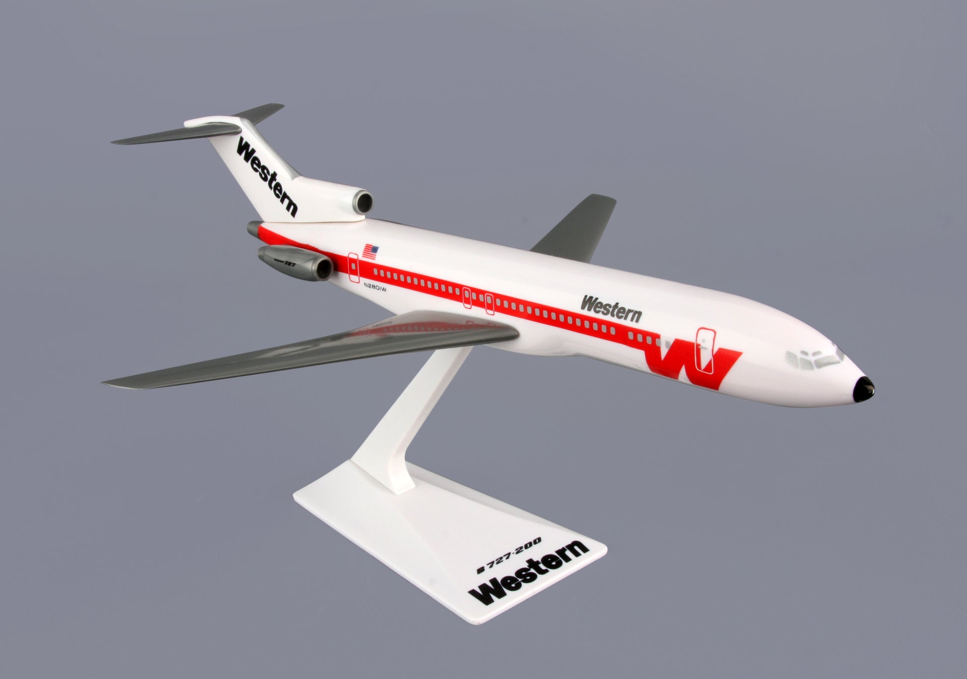 Flight Miniatures LP1048 B727-200 Western (White) 1/200
