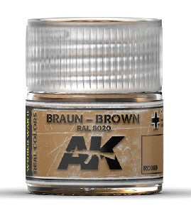 AK Interactive RC69 Real Colors: Brown RAL8020 Acrylic Lacquer Paint 10ml Bottle