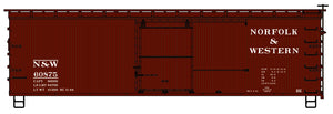 Accurail 1804 Ho 36'Dbl Sht Wood Boxcar N&W