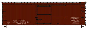 Accurail 1799 Ho 36'Dbl Sht Wood Boxcar Data