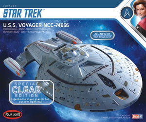 Polar Lights 992 1/1000 Star Trek USS Voyager NCC74656 Clear Edition