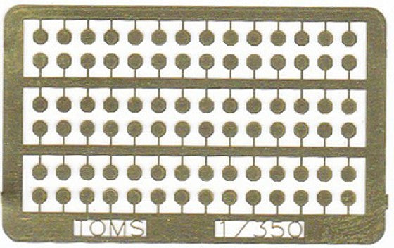 Toms Model Works 3588 1/350 Welded Porthole Covers (D)